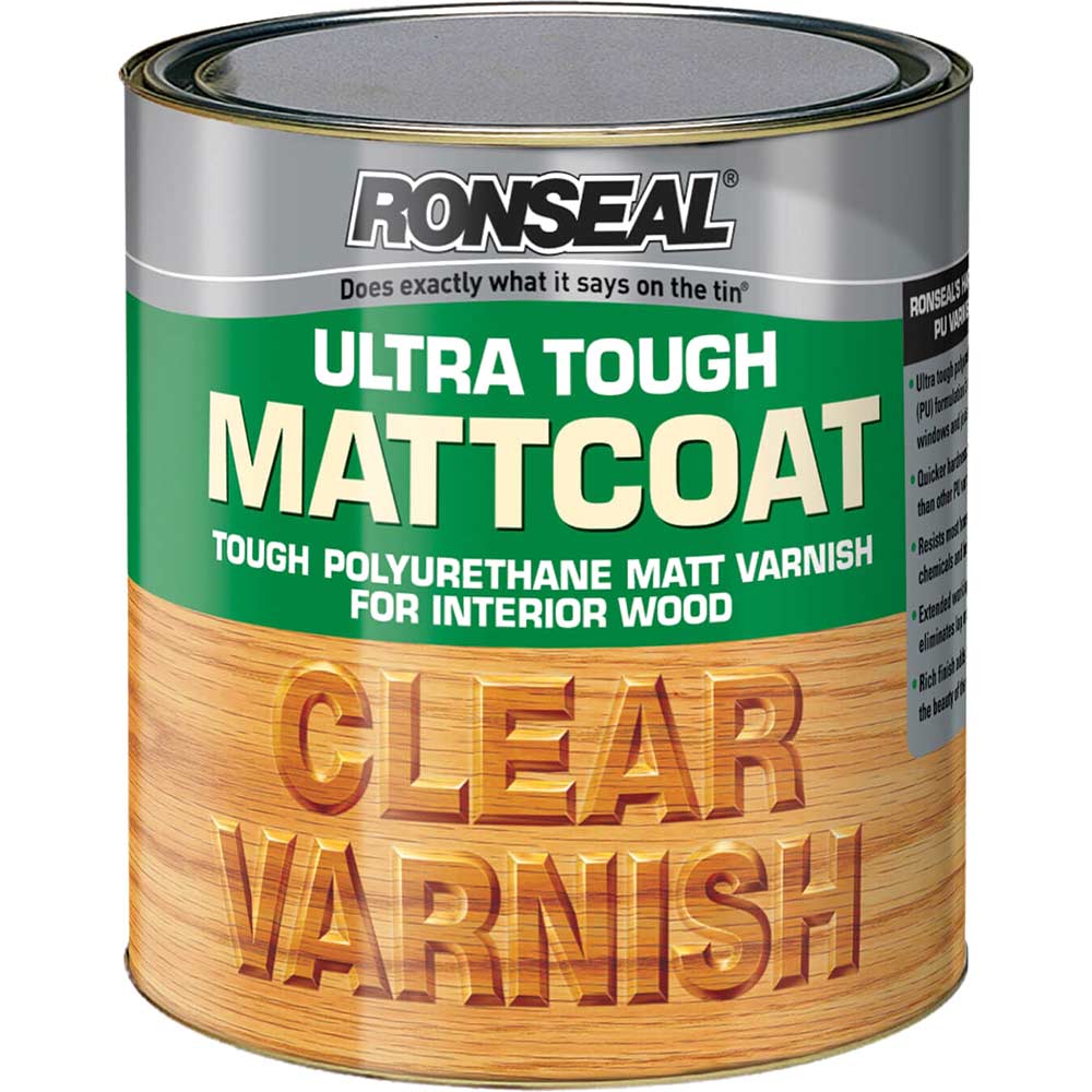 Ronseal Ultra Tough Internal Clear Mattcoat Varnish 750Ml