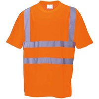 Portwest Mens Hi Vis Short Sleeve T Shirt Portwest Mens Hi Vis Short Sleeve T Shirt