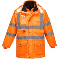 Oxford Weave 300D Class 3 Hi Vis GO/RT 7-in-1 Traffic Jacket Oxford Weave 300D Class 3 Hi Vis GO/RT 7-in-1 Traffic Jacket