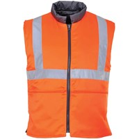 Portwest Reversible Hi Vis Bodywarmer Portwest Reversible Hi Vis Bodywarmer