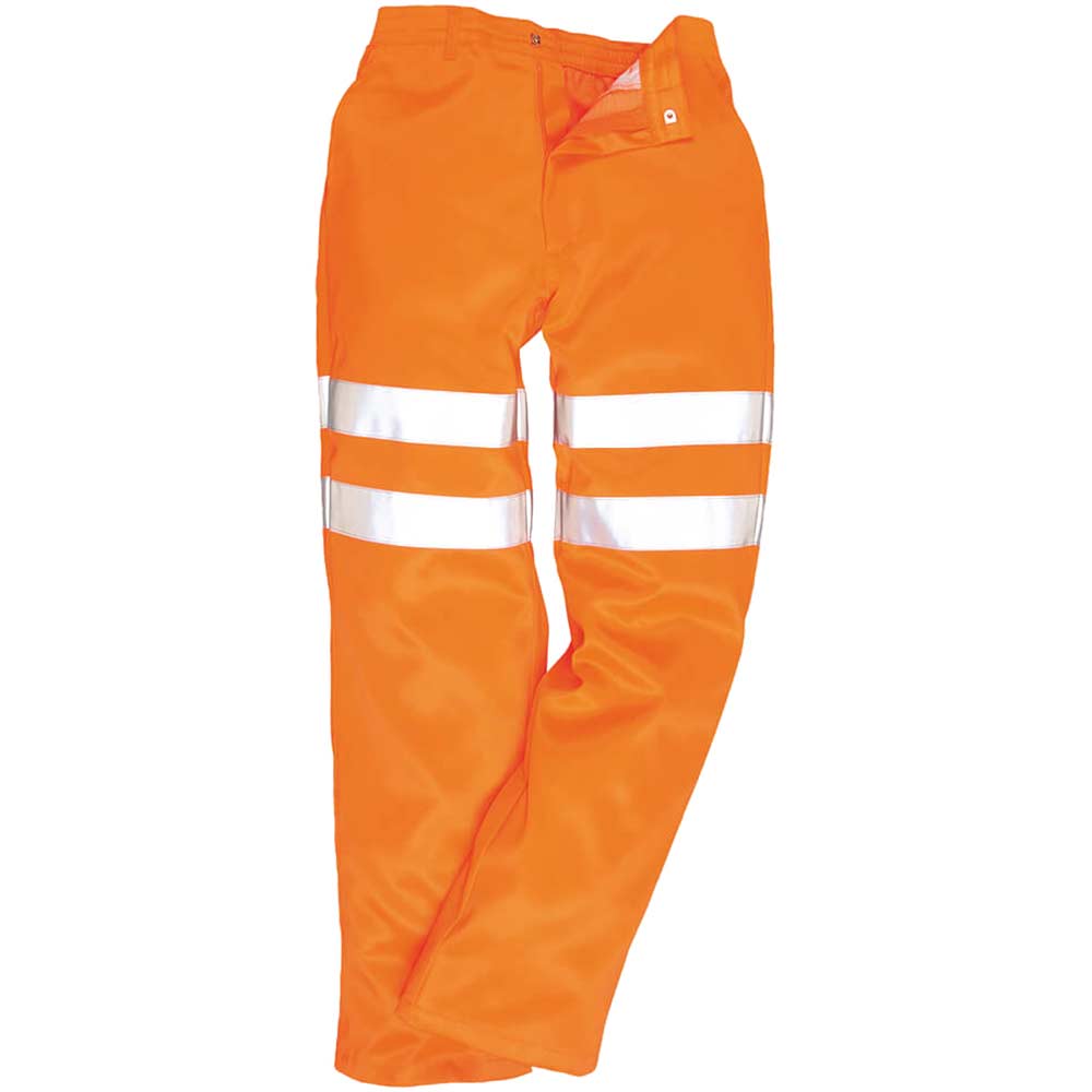 Portwest Orange Polycotton Hi Vis Trousers 33" Size 33