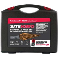 Rotabroach Site H3RO 3 Piece Step Drill Kit