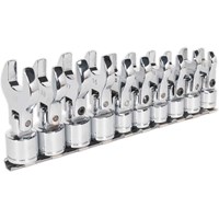 Siegen 10 Piece 3/8" Drive Flexible Crow Foot Spanner Set Metric Siegen 10 Piece 3/8" Drive Flexible Crow Foot Spanner Set Metric