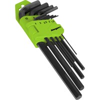 Siegen 9 Piece Long Hex Key Set Metric