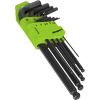 Siegen 9 Piece Long Metric Ball-End Hex Key Set