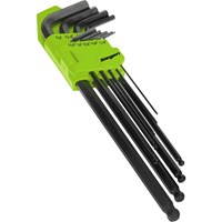 Siegen 9 Piece Extra Long Imperial Ball End Hex Key Set