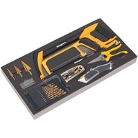 Siegen 28 Piece Tool Tray Cutting and Drilling Set Siegen 28 Piece Tool Tray Cutting and Drilling Set