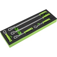 Siegen S01230 5 Piece 3/8" Drive Ratchet Set in Module Tray