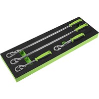 Siegen 4 Piece 1/2" Drive Ratchet Set in Module Tray