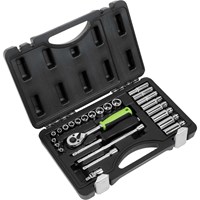 Siegen 26 Piece 1/4" Drive Hex Socket Set