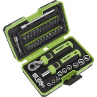 Siegen 38 Piece 1/4" Drive Socket and Bit Set