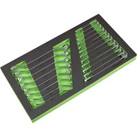Siegen 20 Piece Combination and Offset Spanner Set in Module Tray Siegen 20 Piece Combination and Offset Spanner Set in Module Tray