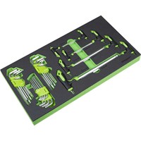 Siegen 35 Piece Torx and Hex Key Set in Module Tray