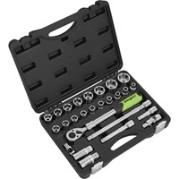 Siegen 26 Piece 1/2" Drive Socket Set with Extendable Ratchet