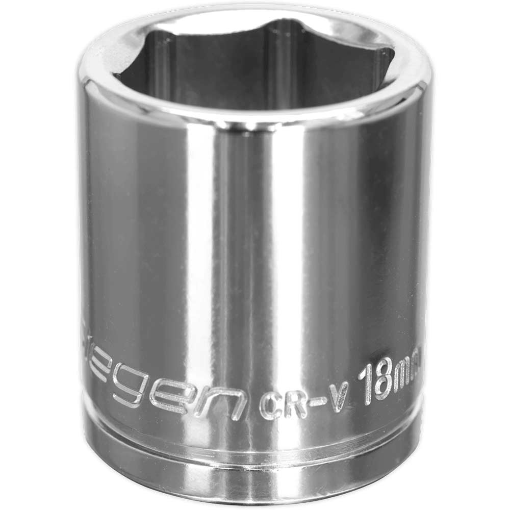Siegen 3/8" Drive Hexagon Walldrive Socket Metric Size 3