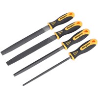 Siegen 4 Piece Soft Grip File Set Siegen 4 Piece Soft Grip File Set