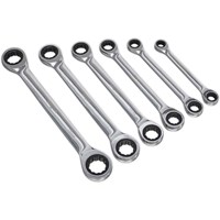 Siegen S0636 6 Piece Double Ended Ratchet Ring Wrench Set Siegen S0636 6 Piece Double Ended Ratchet Ring Wrench Set