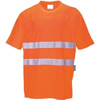 Portwest Hi Vis Cotton Comfort Short Sleeve T Shirt Portwest Hi Vis Cotton Comfort Short Sleeve T Shirt