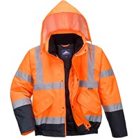 Oxford Weave 300D Class 3 Two Tone Hi Vis Bomber Jacket Oxford Weave 300D Class 3 Two Tone Hi Vis Bomber Jacket