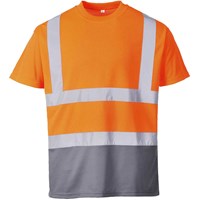 Portwest Hi Vis Contrast Short Sleeve T Shirt Portwest Hi Vis Contrast Short Sleeve T Shirt
