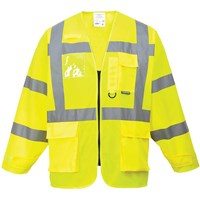 Portwest Executive Long Sleeve Hi Vis Waistcoat Portwest Executive Long Sleeve Hi Vis Waistcoat