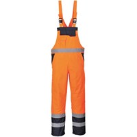 Oxford Weave 300D Class 2 Hi Vis Bib and Brace
