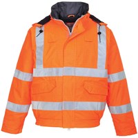 BizFlame Hi Vis Flame Resistant Rain Bomber Jacket BizFlame Hi Vis Flame Resistant Rain Bomber Jacket
