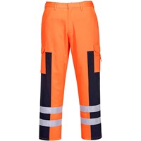 Portwest Hi Vis Ballistic Nylon Panel Work Trousers Portwest Hi Vis Ballistic Nylon Panel Work Trousers
