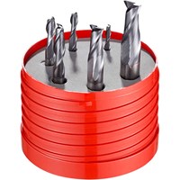 Dormer 6 Piece S922 Solid Carbide TiALN Mc-X Flatted Shank 2 Flute Slot Drill Set Dormer 6 Piece S922 Solid Carbide TiALN Mc-X Flatted Shank 2 Flute Slot Drill Set