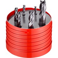Dormer 6 Piece S944 Solid Carbide TiALN Mc-X Flatted Shank 4 Flute Slot Drill Set Dormer 6 Piece S944 Solid Carbide TiALN Mc-X Flatted Shank 4 Flute Slot Drill Set