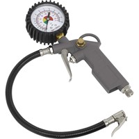 Sealey SA332 Clip On Connector Air Tyre Inflator and Dial Gauge