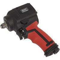 Sealey SA6002S Stubby Twin Hammer Air Impact Wrench 1/2" Drive