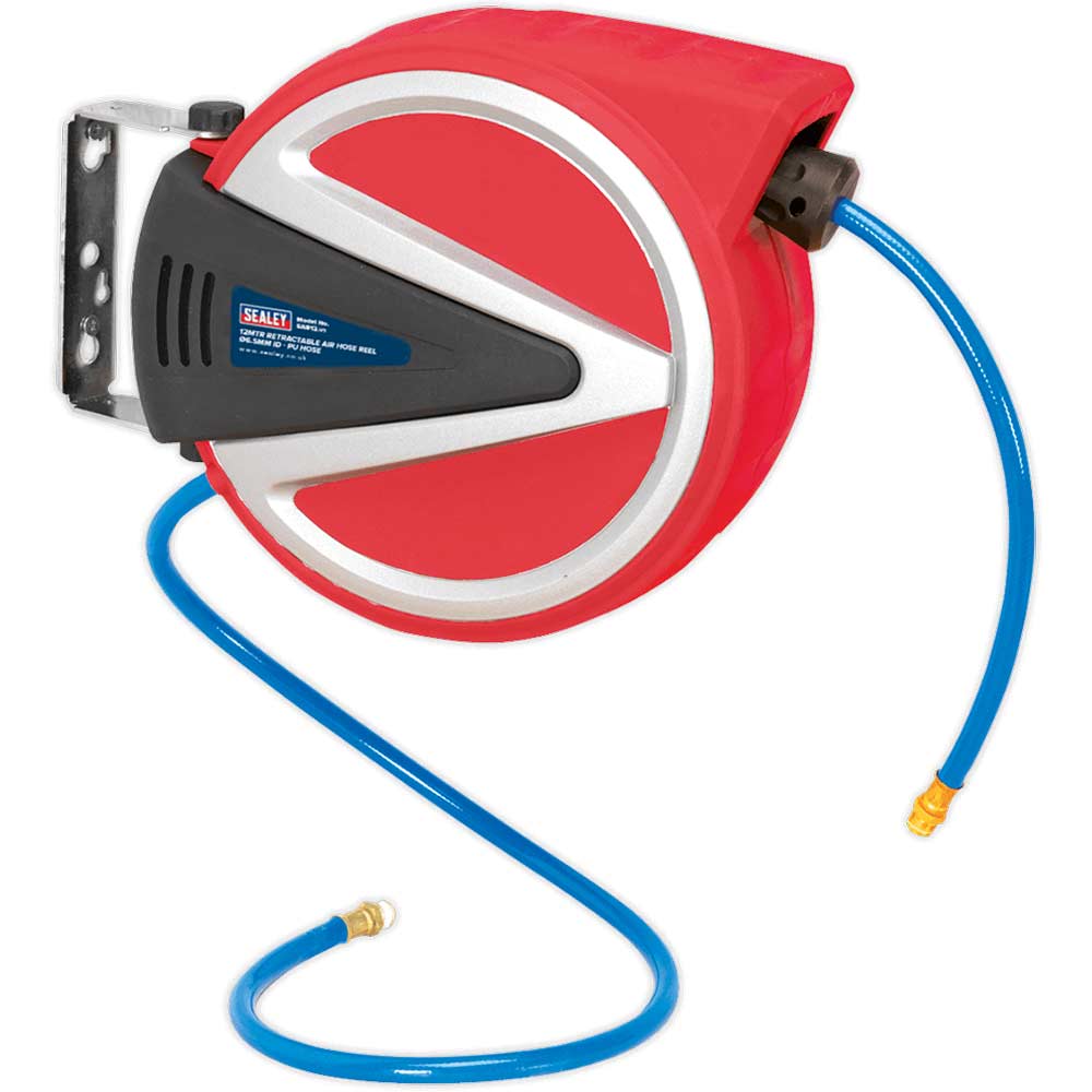 Sealey Women's Retractable Air Line Hose Reel 6Mm 10M
