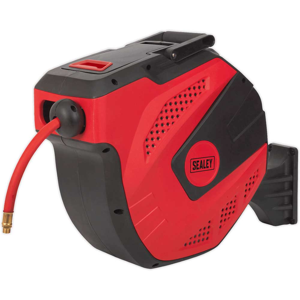 Sealey Auto Rewind Control Air Line Hose Reel 10Mm 30M