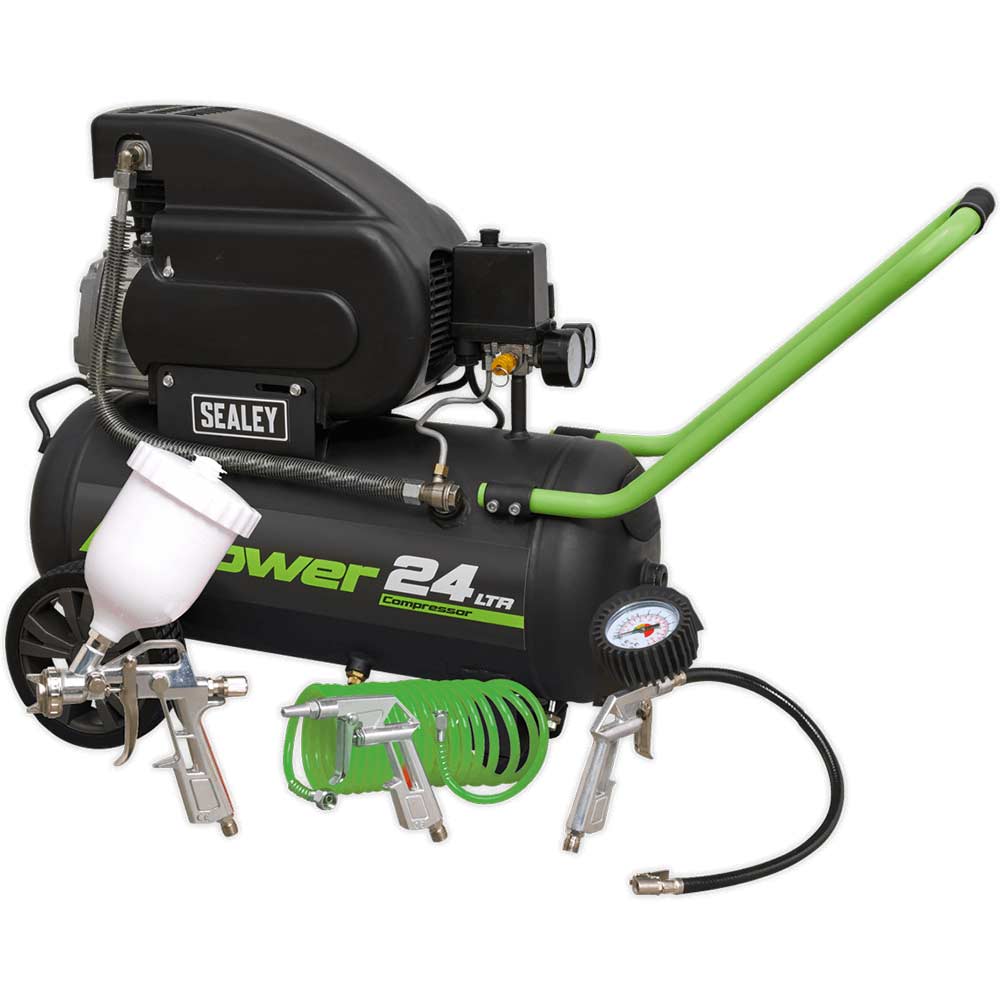 Sealey Sac2420epk Direct Drive Air Compressor Litre Size 24