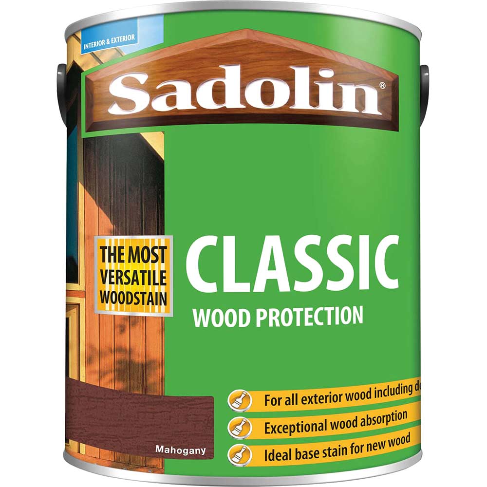 Sadolin Classic Wood Protection Woodstain Mahogany 5L