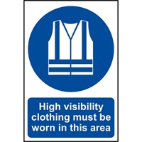 Scan Hi Vis Clothing Must Be Worn In This Area Sign Scan Hi Vis Clothing Must Be Worn In This Area Sign
