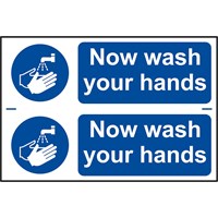 Scan Now Wash Your Hands Sign Pack of 2 Scan Now Wash Your Hands Sign Pack of 2
