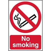 Scan PVC Self Adhesive No Smoking Warning Sign