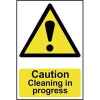 Scan Caution Cleaning In Progress Sign Scan Caution Cleaning In Progress Sign