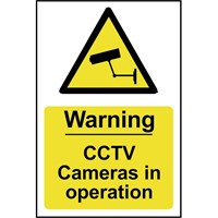 Scan Warning CCTV Cameras In Operation Sign Scan Warning CCTV Cameras In Operation Sign
