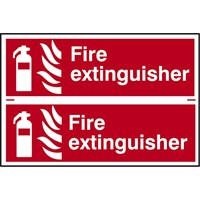 Scan Fire Extinguisher Sign Pack of 2 Scan Fire Extinguisher Sign Pack of 2