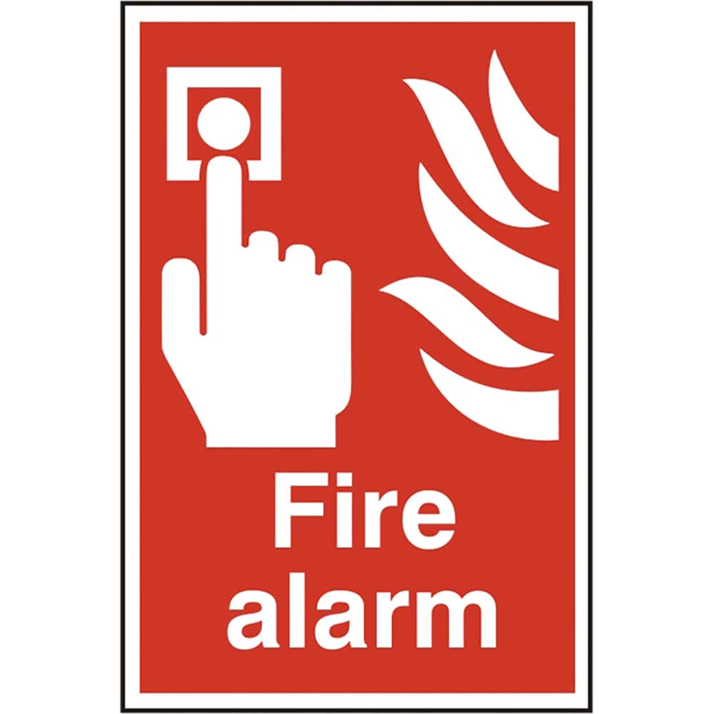 Scan Fire Alarm PVC Sign | Safety & Warning Signs