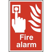 Scan Fire Alarm PVC Sign Scan Fire Alarm PVC Sign