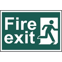 Scan Fire Exit Running Man Sign Scan Fire Exit Running Man Sign