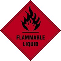 Scan Flammable Liquid Sign Scan Flammable Liquid Sign