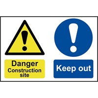 Scan Danger Contruction Site Keep Out Sign Scan Danger Contruction Site Keep Out Sign