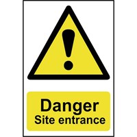 Scan Danger Site Entrance Sign Scan Danger Site Entrance Sign