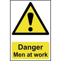 Scan Danger Men At Work Sign Scan Danger Men At Work Sign