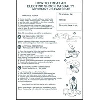 Scan How To Treat An Electric Shock Casualty Sign Scan How To Treat An Electric Shock Casualty Sign